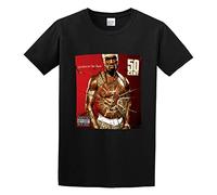 BEINENG 50 Cent Get Rich Or Die Tryin T-Shirt for Men Tee Black S