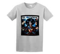 BEINENG The Offspring Let The Bad Times Roll Shirt Mens Top Tee Gray S