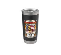 Being A Firefighter Is An Honor Being A Dad American Flag Bicchiere termico in acciaio inox doppia parete