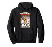 Being A Firefighter Is An Honor Being A Dad American Flag Felpa con Cappuccio