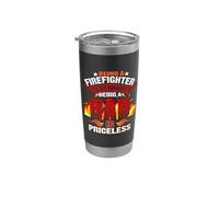 Being A Firefighter Is An Honor Being A Dad Firefighters Bicchiere termico in acciaio inox doppia parete