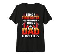 Being A Firefighter Is An Honor Being A Dad Maglietta Premium