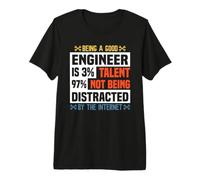 Being A Good Engineer Engineering Job Titiles Maglietta Premium