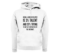 Being a Good Sviluppatore Is 3% Talent - Adulti Felpa/Maglione - Funny Dev Tela