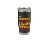 Being A Grandma Is An Honor But Being A Camping Camper Bicchiere termico in acciaio inox doppia parete