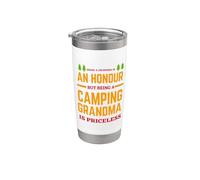 Being A Grandma Is An Honor But Being A Camping Camper Bicchiere termico in acciaio inox doppia parete
