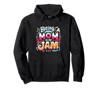 Being A Mom Is My Jam Orgogliosa passione madre ||---- Felpa con Cappuccio