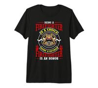 Being A Retired Firefighter Fireman Funny Firefighters Maglietta Premium