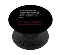 Being Alive is a Special Occasion Daily Gratitude Quote Fun PopSockets PopGrip Adesivo