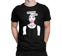 Being Normal is Boring | Audrey Hepburn - Maglietta da uomo, Nero , XXL