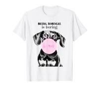 Being Normal is Boring Funny Dachshund Dog Lover Owner Maglietta