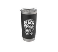 Being The Black Sheep Can Be A Good Thing |- Bicchiere termico in acciaio inox doppia parete
