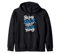 Being The Black Sheep Can Be A Good Thing Orgoglio Unico |- Felpa con Cappuccio