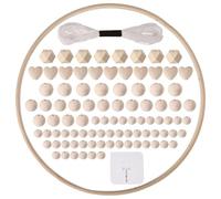 beinkmake 1 Set Nursery Telaio in Legno FAI DA TE Handmade Kit Nursery Mobile Culla Wind Chime Letto Mobile Gancio Legno Telaio In Legno Ornamenti