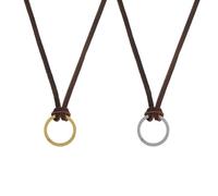 beinkmake Collana per occhiali da vista, supporto per occhiali, cinturino in pelle, regolabile, anello per donne, occhiali da lettura, occhiali da sole, collana da uomo, 45 cm
