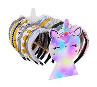 Beinou Headband Holder Unicorno Espositore Organizer Accessori Capelli Porta Cerchietti di Legno per Bambina
