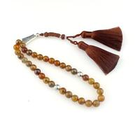 beirunde Tasbih Tesbih 33 perline islamiche per preghiera, islamico musulmano Subha Sebha perline preoccupazione, Misbaha Masbaha Tasbeeh Sibha, rosario Allah Mohammed Ramadan, perline di agata