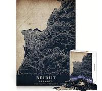 Beirut Libano Puzzle da 1000 pezzi per adolescenti Sharp Recall Serene Escape Uniform Cut Perfect Xmas (38x52cm)