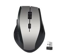 BeisDirect 2.4Ghz Mouse da gioco senza fili per computer Mouse da gioco per PC con ricevitore USB Accessori per computer portatili per Windows Win 7/2000/XP/Vista (Silver)