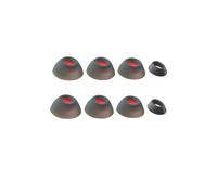 BeisDirect 4 paia di gommini per auricolari JBL Tune Flex, in silicone, accessori per cuffie Bluetooth, colore nero