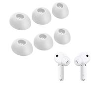 BeisDirect 6 cuscinetti auricolari in silicone per Huawei Freebuds 4i/5i, cuscinetti di ricambio in gomma, accessori per auricolari (bianco)