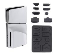 BeisDirect 8Pcs Spina Polvere Per Sony PS5 Slim Console Silicone Dust Protector Anti Dust Cover antipolvere Tappo Spina per PS5 Slim Console di Gioco Accessori