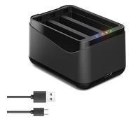 BeisDirect Caricabatterie per fotocamera Insta360 X5, stazione di ricarica della batteria a 3 slot con cavo USB di tipo C, hub di ricarica rapida per accessori Insta360 X5
