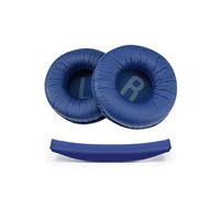 BeisDirect Cuscinetti auricolari in schiuma + fascia di ricambio per cuffie JBL Tune 600 T450 T450BT T500BT JR300BT cuffie in schiuma di pelle (blu)