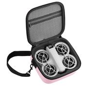 BeisDirect Custodia da trasporto per drone DJI NEO, mini custodia da viaggio portatile in pelle PU custodia protettiva borsa a tracolla per accessori DJI NEO (rosa)