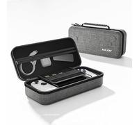 BeisDirect Custodia da viaggio per ASUS ROG ALLY X/ROG ALLY Storage Bag può contenere cavo dati, scheda di gioco e caricabatterie, EVA borsa rigida anti-goccia portatile per ROG Ally accessori, grigio