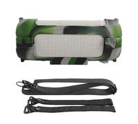 BeisDirect Custodia in silicone per altoparlante Bluetooth portatile JBL Grip, custodia protettiva morbida da viaggio con tracolla e cinturino fisso per bici (mimetica)