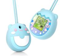 BeisDirect Custodia in silicone per Tamagotchi Pix Virtual Pet Game Machine, custodia protettiva anti-goccia per Tamagotchi Pix con cordino per le dita, custodia di ricambio per Tamagotchi Pix (blu)