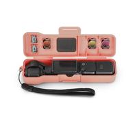 BeisDirect Custodia per DJI OSMO Pocket 3 con cordino, custodia rigida da viaggio, custodia per riporre oggetti portatili, custodia protettiva anticaduta, accessori - solo scatola, rosa, Rosa