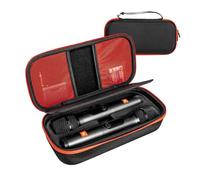 BeisDirect Custodia per microfono wireless JBL Wireless Two Microphone System/JBL PartyBox Wireless Mic Receiver e batteria, portatile doppio microfono portatile custodia da viaggio custodia