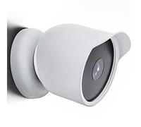 BeisDirect Custodia protettiva impermeabile in silicone per Google Nest Cam batteria esterna o interna custodia protettiva per telecamera di sorveglianza accessori per tutte le stagioni (bianco)