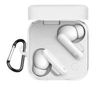 BeisDirect Custodia protettiva in silicone per auricolari CMF BY Nothing Buds Pro 2, con moschettone, colore: bianco