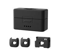 BeisDirect Custodia protettiva in silicone per DJI Mic Mini, custodia protettiva per microfono wireless per DJI Mic Mini trasmettitore/ricevitore/custodia di ricarica, Set 2 Tx+1 Rx Nero, Custodia in