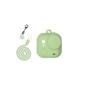 BeisDirect Custodia protettiva in silicone per fotocamera Insta360 GO Ultra Action Camera con copriobiettivo e cinghia, custodia protettiva morbida in pelle, antiurto, a prova di caduta, colore verde