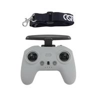 BeisDirect Custodia protettiva in silicone Protezione controller remoto con cordino per il collo per DJI AVATA/FPV Drone Remote Controller Accessori anti-caduta e anti-graffio (Grigio)