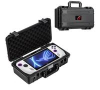 BeisDirect Custodia rigida per ASUS ROG Ally X/ROG Ally Gaming Handheld Console & Accessori, custodia protettiva da viaggio impermeabile custodia rigida custodia da 36,5 x 19,5 x 10,5 cm, Nero ,