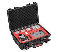 BeisDirect Custodia rigida per DJI Mini 4 Pro, scatola impermeabile Valigia portatile Custodia da trasporto per DJI Mini 4 Pro Accessori - Adatta per DJI RC/RC2/RC-N1/N2 Telecomando - Rosso, Rosso e