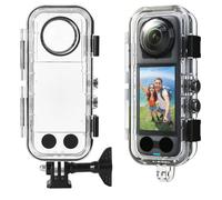 BeisDirect Custodia subacquea per Insta360 X4, custodia impermeabile subacquea fino a 60 m, protezione invisibile a 360°, custodia per immersione completa, custodia per accessori per fotocamera Insta