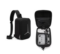 BeisDirect Custodia zaino per DJI MINI 4K/MINI 2 SE/MINI 2, borsa a tracolla portatile rigida in EVA custodia per telecomando DJI RC-N1, hub caricabatterie e accessori, Nero , Custodia per il