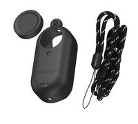 BeisDirect GO 3/3S Custodia in silicone Copertura dell'obiettivo della fotocamera del pollice per Insta360 GO 3S/GO 3 Custodia protettiva Cover con cordino per Insta 360 GO 3S/GO3 Accessori (Nero)