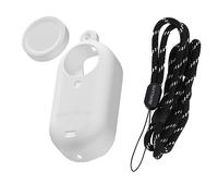 BeisDirect GO 3/3S Custodia in silicone Copertura dell'obiettivo della fotocamera del pollice per Insta360 GO 3S/GO 3 Custodia protettiva Cover con cordino per Insta 360 GO 3S/GO3 Accessori (Bianco)