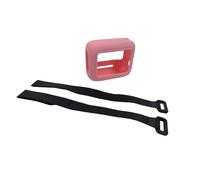 BeisDirect GO4 Custodia in silicone per altoparlante Bluetooth portatile JBL GO 4, custodia da viaggio per altoparlante da bicicletta, custodia protettiva con cinturino fisso (rosa)