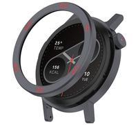 BeisDirect Lunetta interna per orologio CMF Pro2, lunetta in metallo CMF BY NOTHING Watch Pro2 di ricambio, con pellicola protettiva (grigio + rosso)