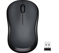 BeisDirect M220 Mouse wireless silenzioso a 2.4 GHz con mini ricevitore USB 1200DPI a tracciamento ottico 3 pulsanti Mouse muto per computer PC portatile Notebook (Nero)