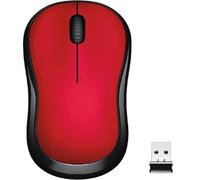 BeisDirect M220 Mouse wireless silenzioso a 2.4 GHz con mini ricevitore USB 1200DPI a tracciamento ottico 3 pulsanti Mouse muto per computer PC portatile Notebook (Rosso)