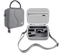 BeisDirect Osmo Mobile 7P Custodia, Borsa a tracolla portatile in PU per DJI Osmo Mobile 7/7P Stabilizzatore cardanico Custodia da viaggio per DJI Osmo Mobile 7/7P Accessori, Grigio, bianco, Custodia